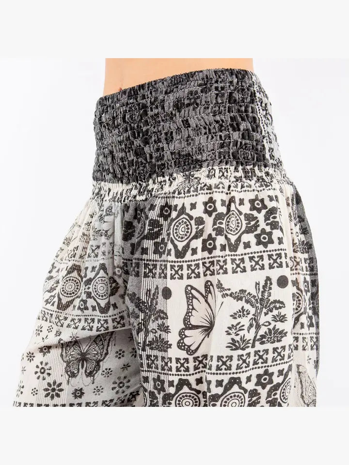 Printed Hand Loomed Cotton Harem Pants