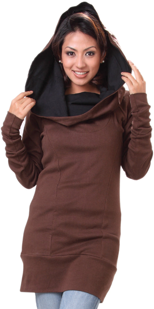 Cotton Ribbed Oversized Collar Tunic