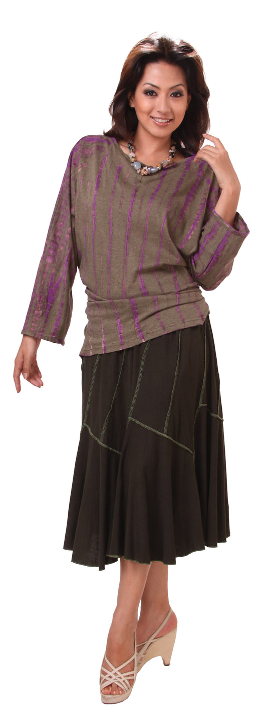 Cotton Mélange Tie Dye Tunic