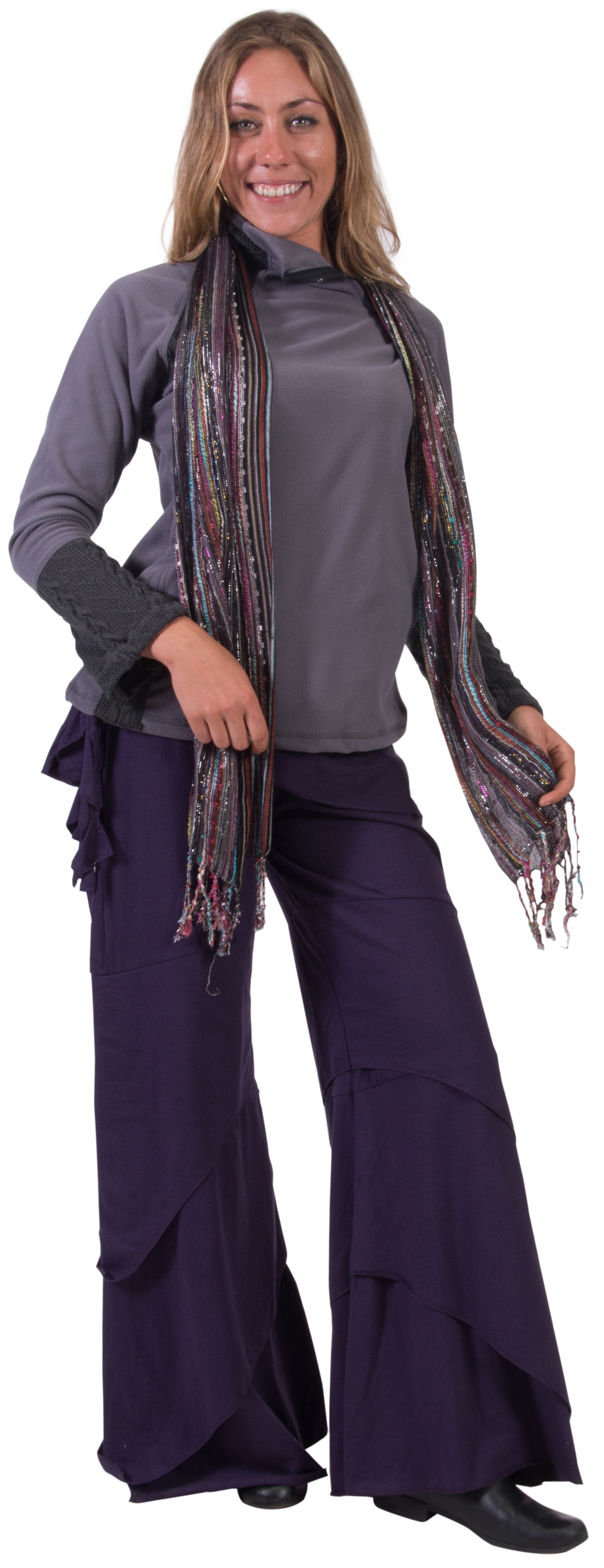 Fleece/Knit Unbroken Chain Side Zip Top