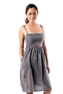 Hand Loomed Cotton Summer Dress with Pockets