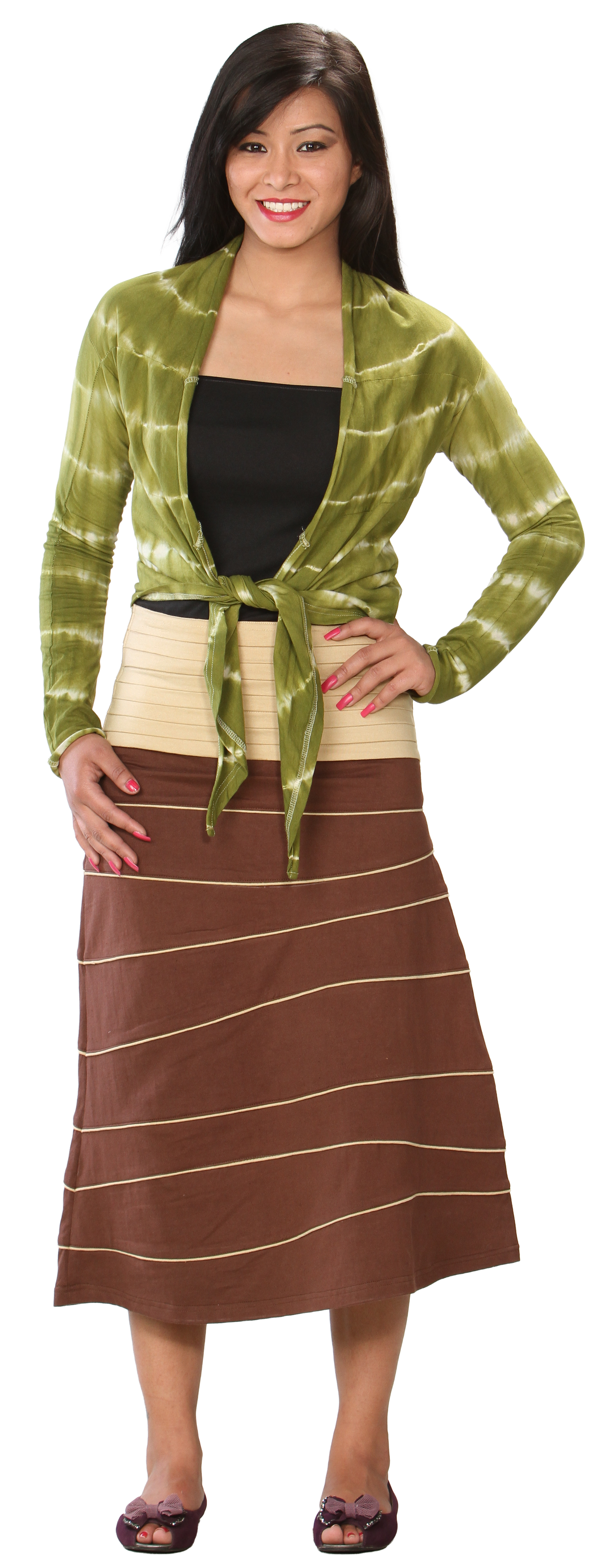 Cotton ¾ Length Skirt