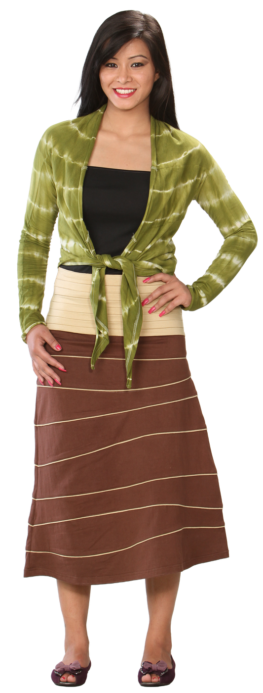 Cotton ¾ Length Skirt