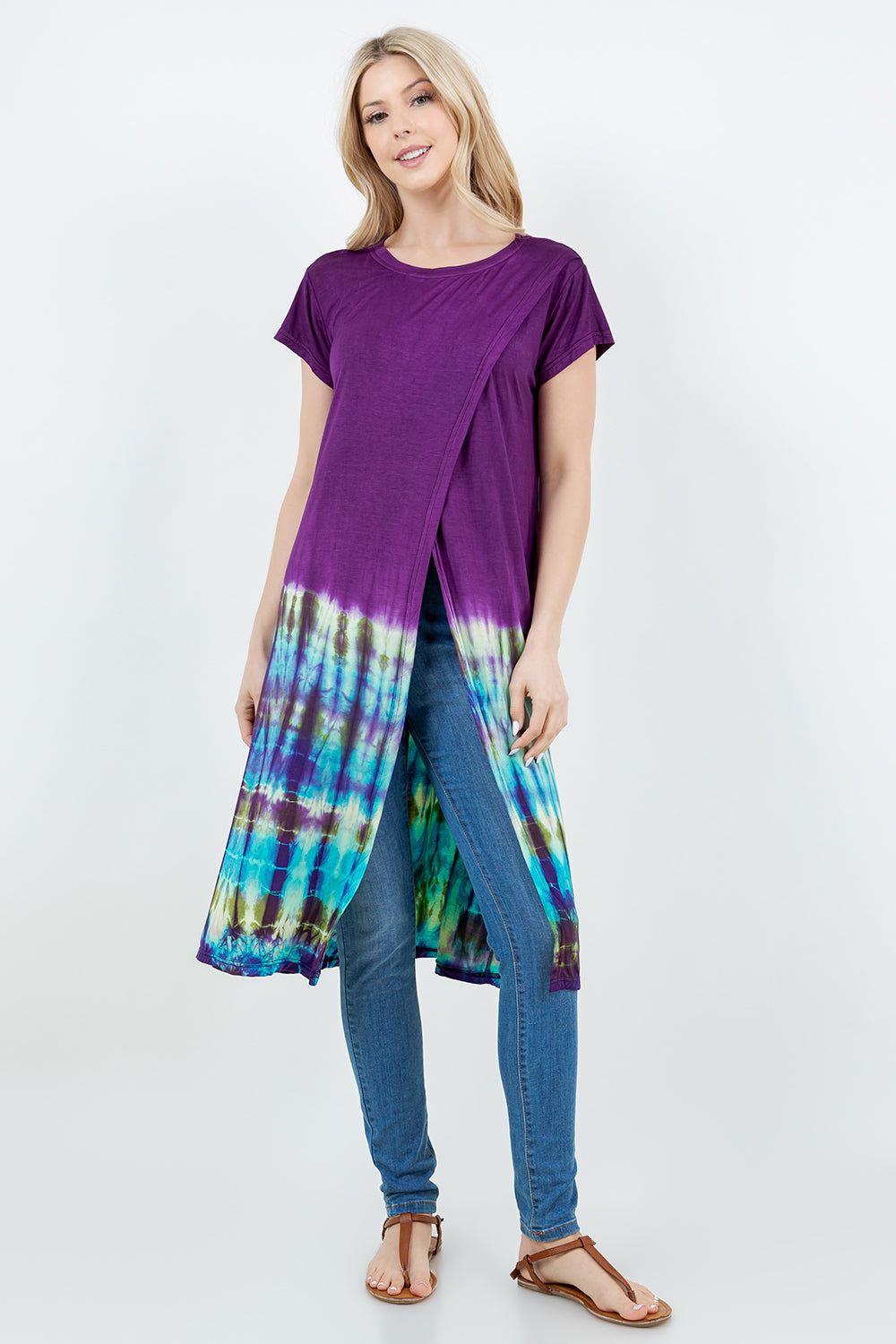 Viscose Tie Dye Long Top