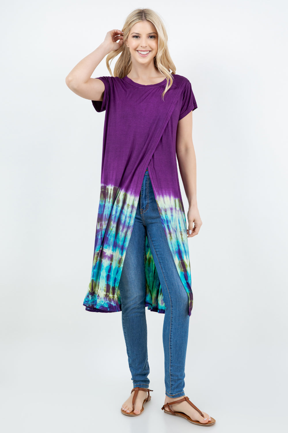 Viscose Tie Dye Long Top