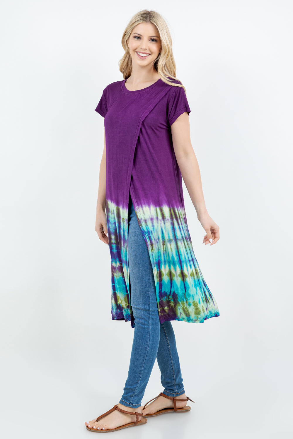 Viscose Tie Dye Long Top
