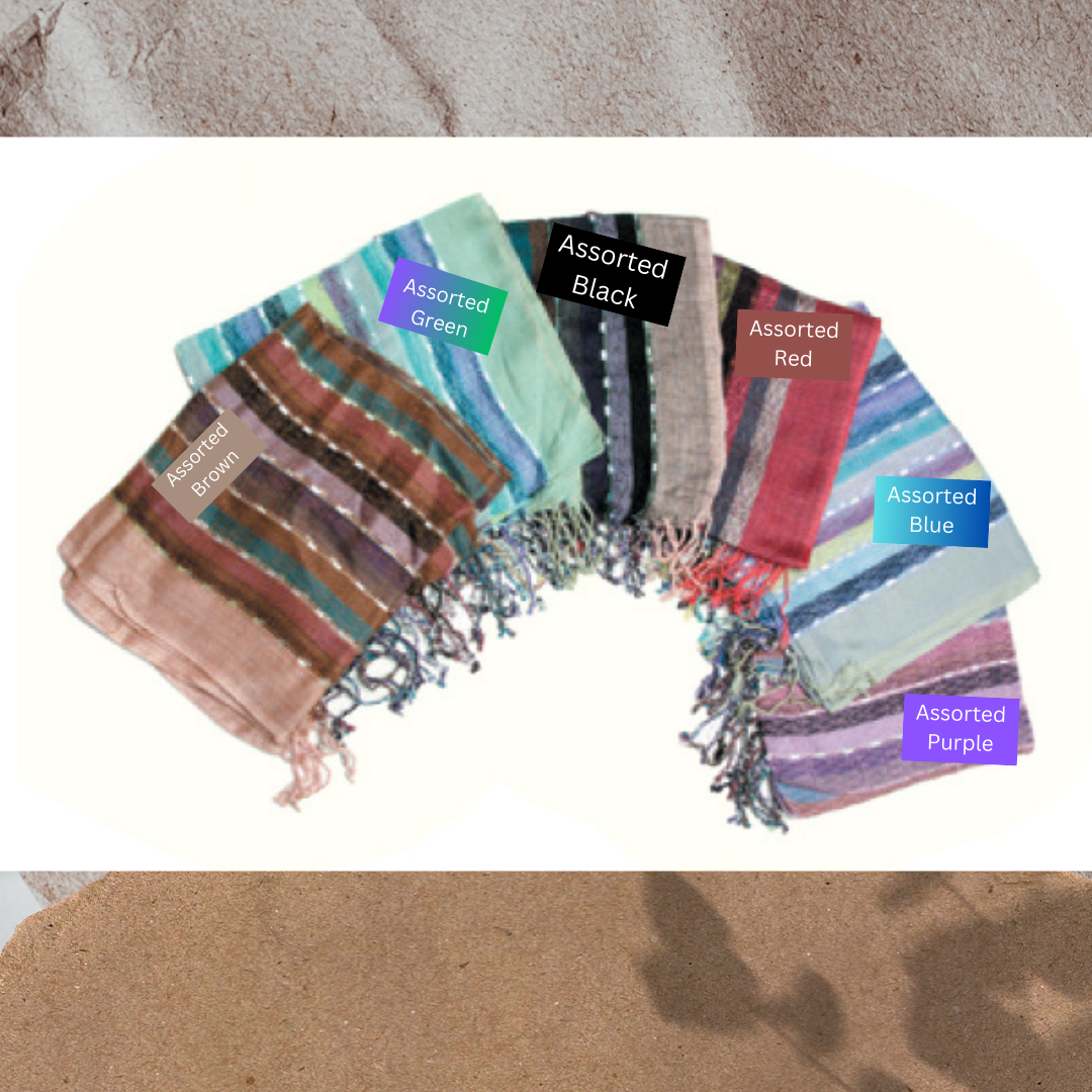 Cotton Confetti Stripped Scarf