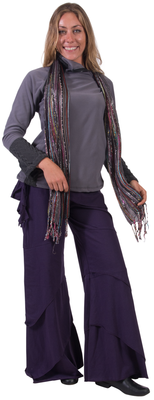 Fleece/Knit Unbroken Chain Side Zip Top