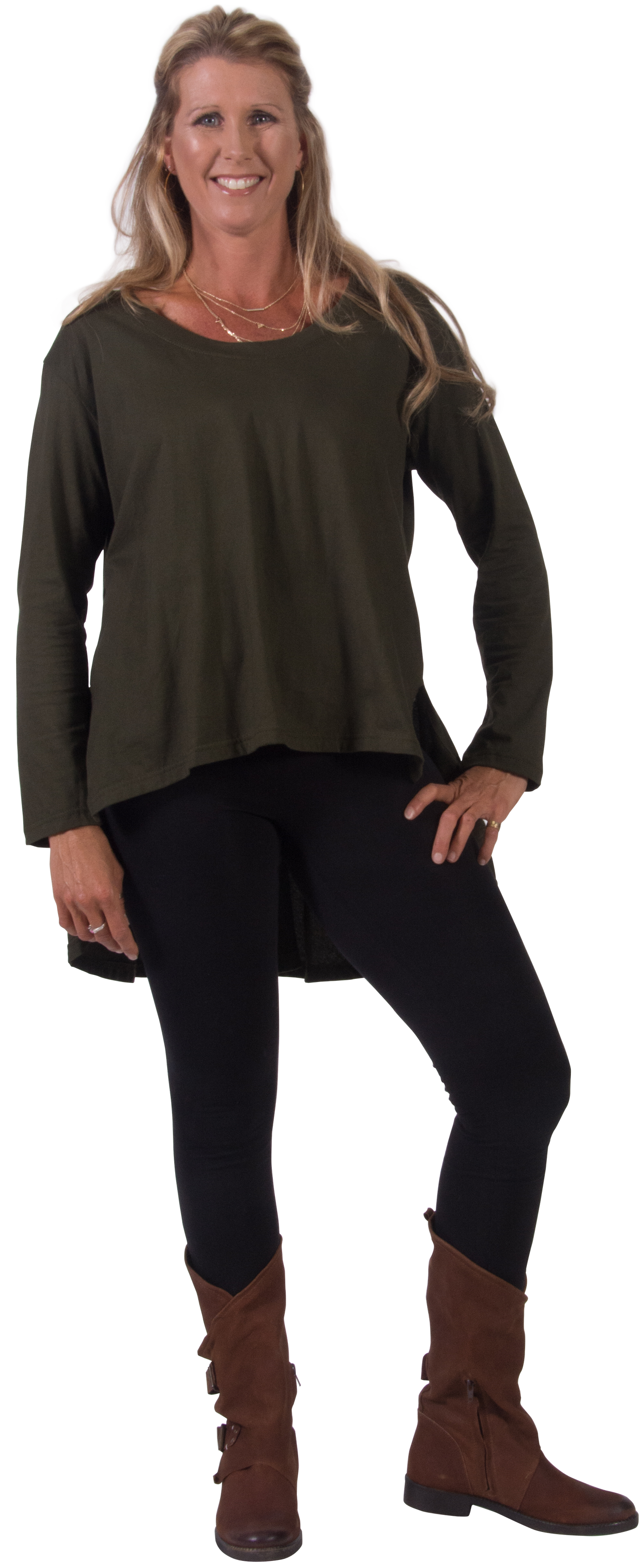 Cotton Long Sleeve Tunic