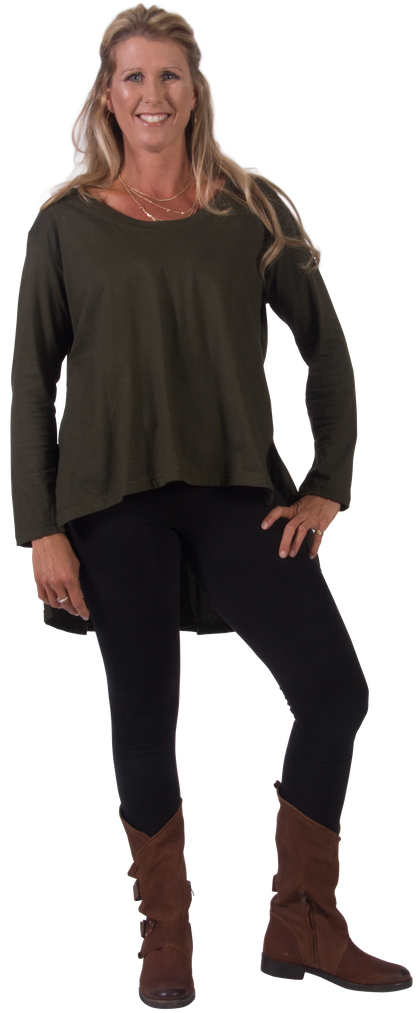 Cotton Long Sleeve Tunic