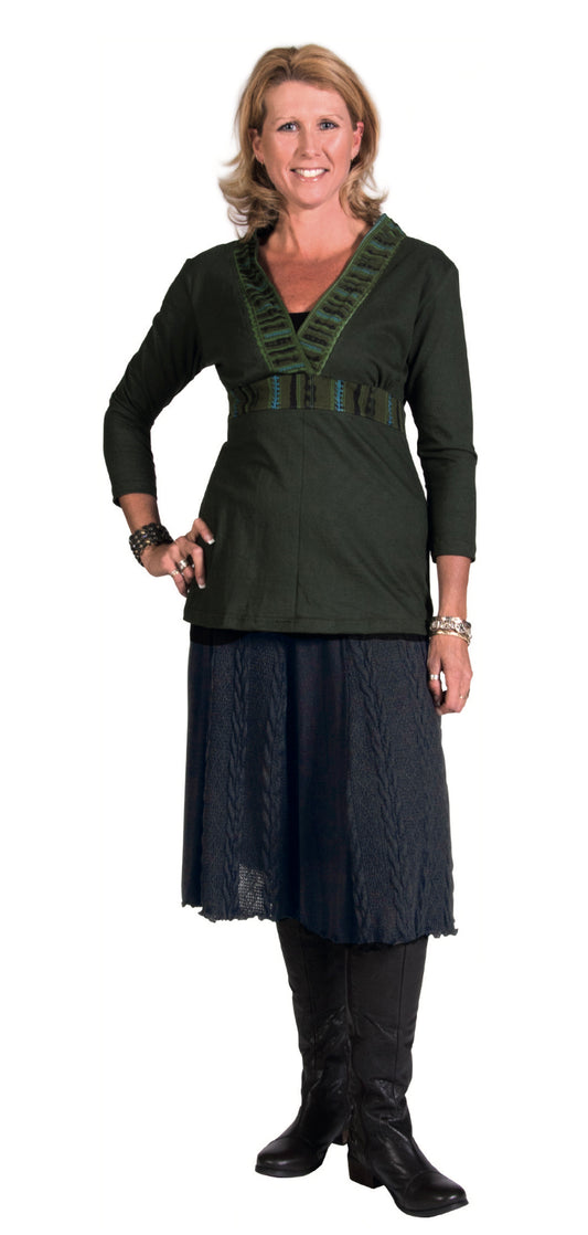 Acrylic Unbroken Chain ¾ Length Skirt