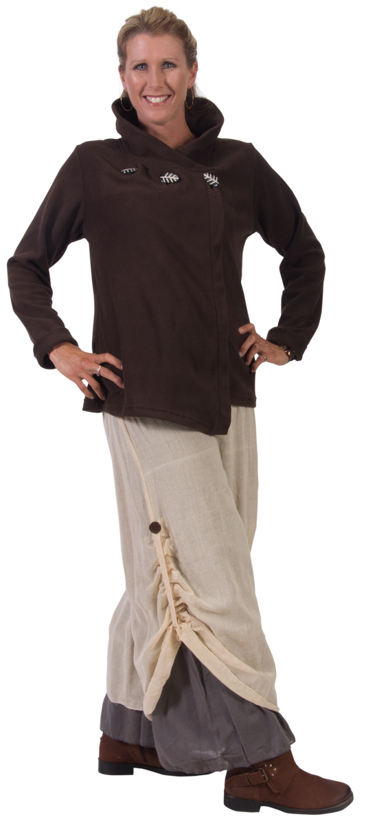 Fleece Autumn Wrap Jacket