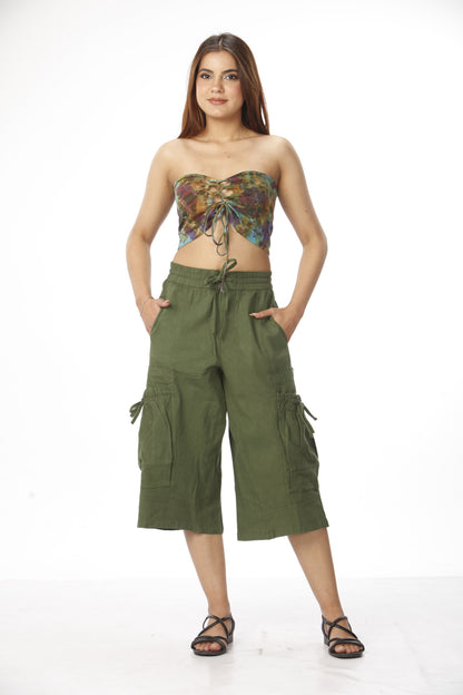Cotton Tie-Dyed Bando Top