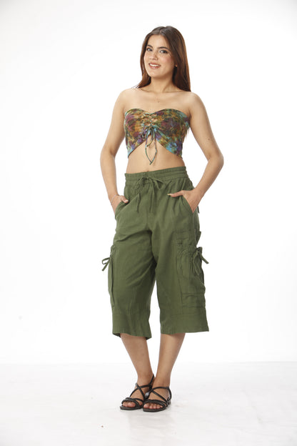 Cotton Tie-Dyed Bando Top