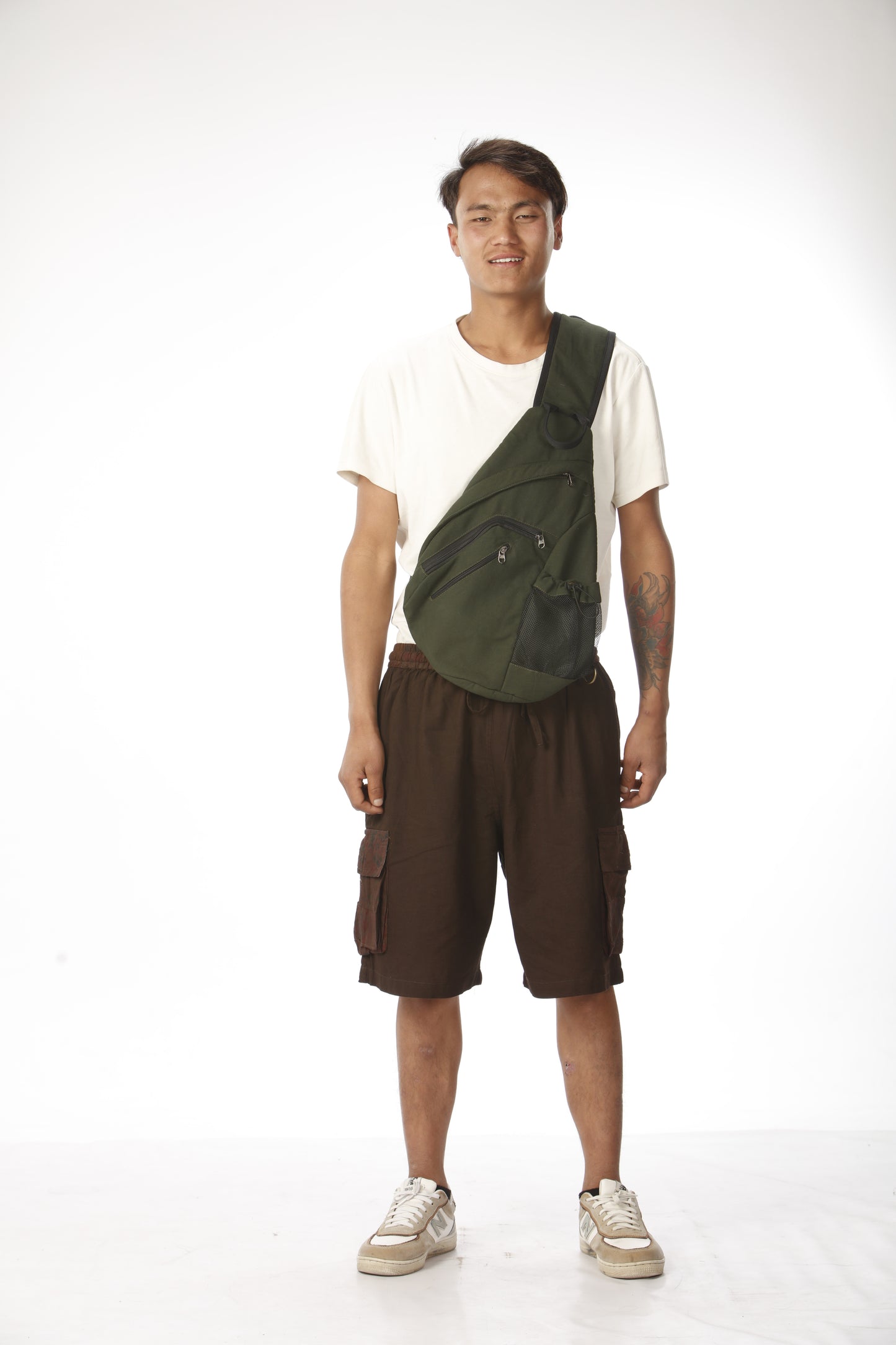 Cotton Canvas Over the Shoulder Bag