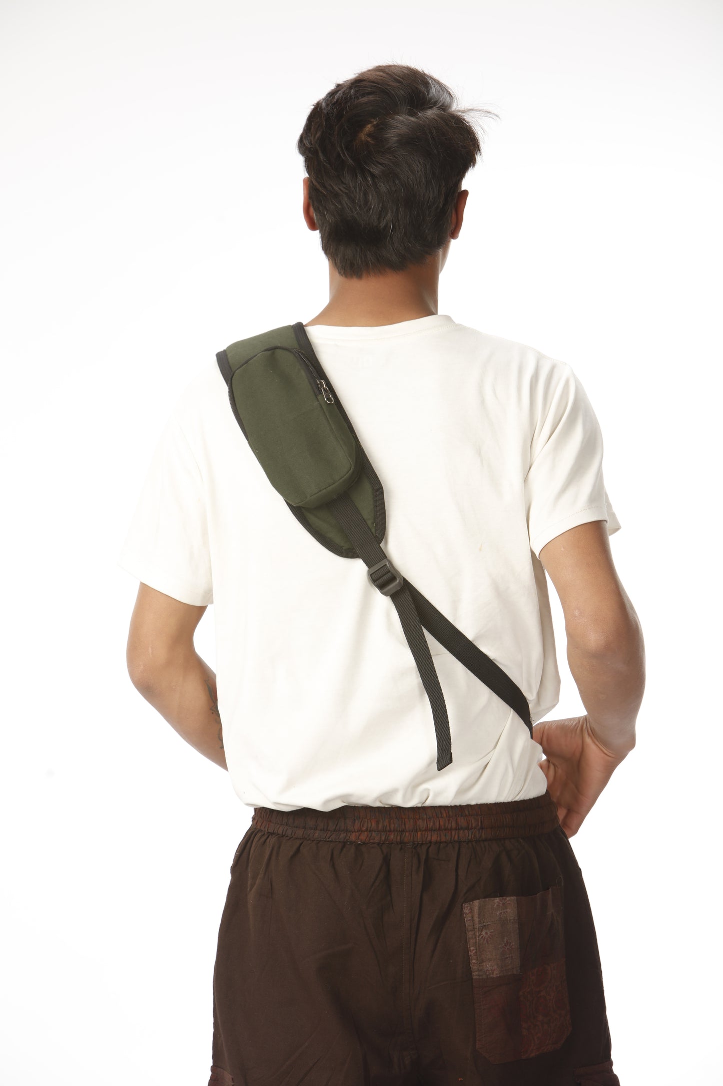 Cotton Canvas Over the Shoulder Bag