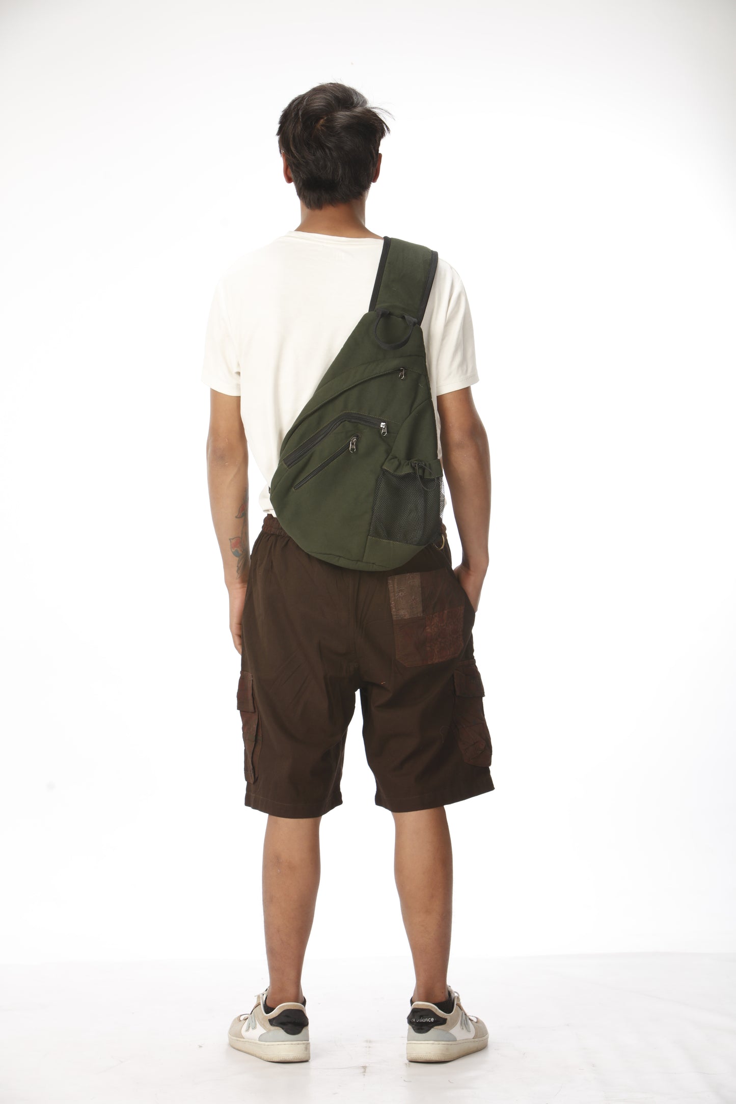Cotton Canvas Over the Shoulder Bag